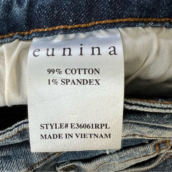 EUNINA NWT Kara Super High Rise Denim Jean Shorts Size M - Picture 12 of 12